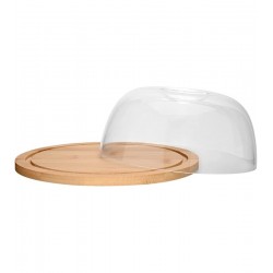Queijeira 19x7,5cm Com Tampa Bambu Ecokitchen
